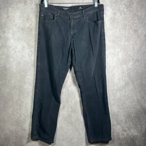 AG Adriano Goldschmied‎ The Graduate Tailored Leg Jeans Mens 36X34 Black Denim